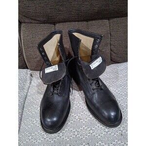 Nos Biltrite 1991 Ansi Army Black Military Steel Toe Cap Boots Motorcycle